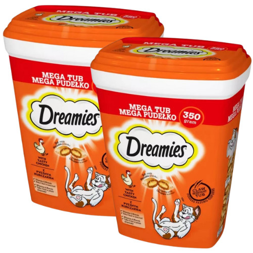 2x350 dreamies katzensnacks - g,