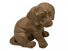 Sammler Figur MAJOLIKA Keramik Dackel Welpe 13 cm - Top Zustand  