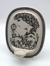 Rosenthal Björn Wiinblad Die Maikönigin Kerzenhalter Wandplatte H 27 cm