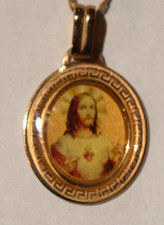 Anhänger Bild Jesus + Kette