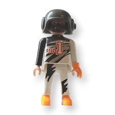 Playmobil Figur Mann Rennfahrer Overall Helm Autorennen Motorsport Strecke