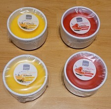 Casa Deco Duftkerzen 2 Stück Melonen/ 2 Stück Zitronen Duft in Keramikschüssel