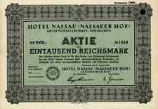 Hotel Nassauer Hof AG 1937