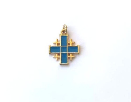Cm vergoldeter blaue - x,