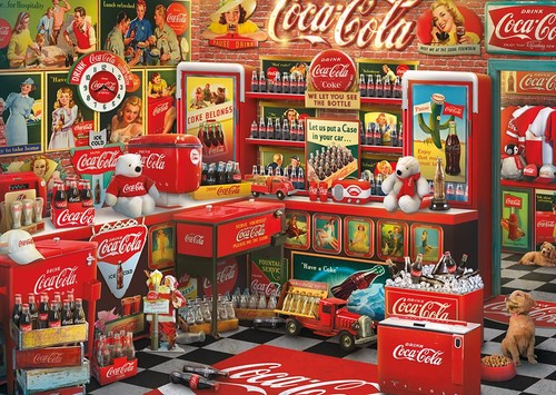Coca cola nostalgie puzzle - cola,