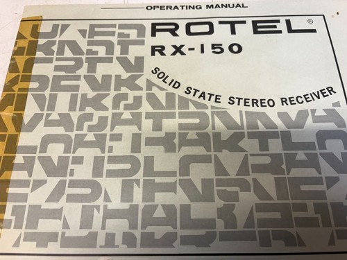 Rotel 150 solid - rx-150, state