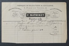 Rechnung 1876 BIJOUTERIE