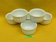 6 x Ragout Fin Schale Colditz Pastetenform Creme Brulee Schälchen Porzellanform