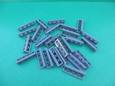 25 Lego 3633 Zaun - Elemente Gartenzaun neu dunkel grau 1x4 City Haus (090323F1)