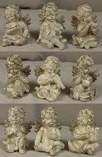 36x Engel Figur mit Musikinstrument + betend + Schmetterling + .. - je ca. 9 cm.