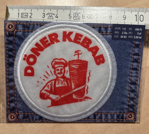 Döner kebap aufnäher patch - döner,