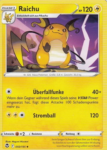 Raichu 050 195 - raichu, silberne