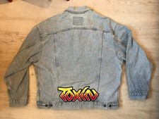 TOXIN Kutte Jeansjacke Levi's XL Thrash Metal Heavy Weste zB für Wacken Festival