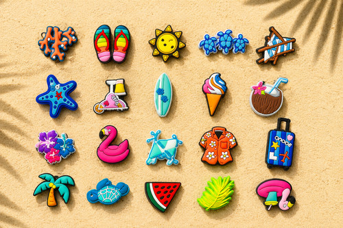 Schuh charms set - set, sommer