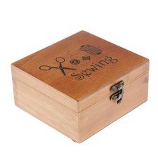 1pc Retro Holz Nähkasten