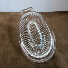 Glasreibe oval aus Pressglas