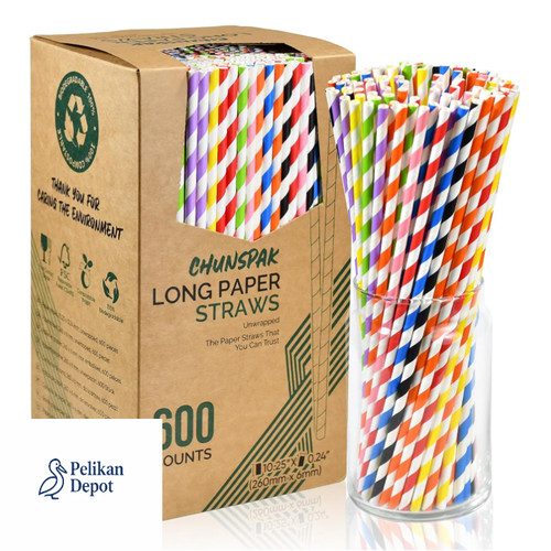 Papier trinkhalme 600 - 26,