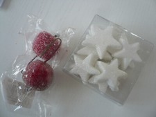 Basteln Bastelmaterial Adventsgesteck Deko Weihnachtsdeko Streudeko Deko-Äpfel