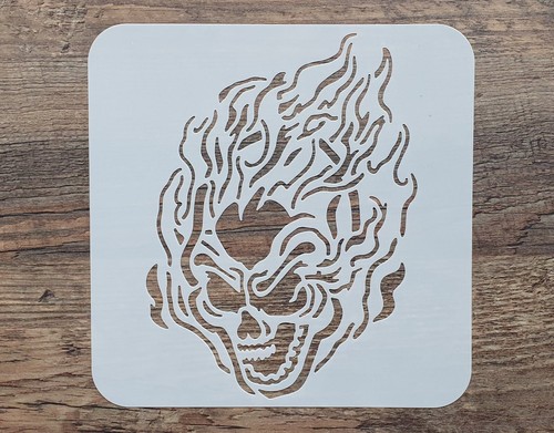 Schablone totenkopf mit - schablone,