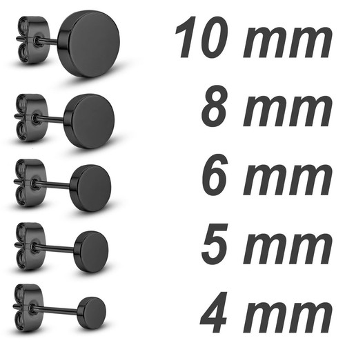 Runde edelstahl ohrstecker - runde,