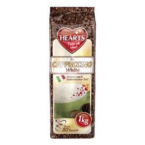 Herzen cappuccino weiß 10x - cappuccino,