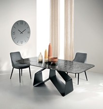 Esstisch Glas Gehämmert Modernes Design Smoked CIC-942