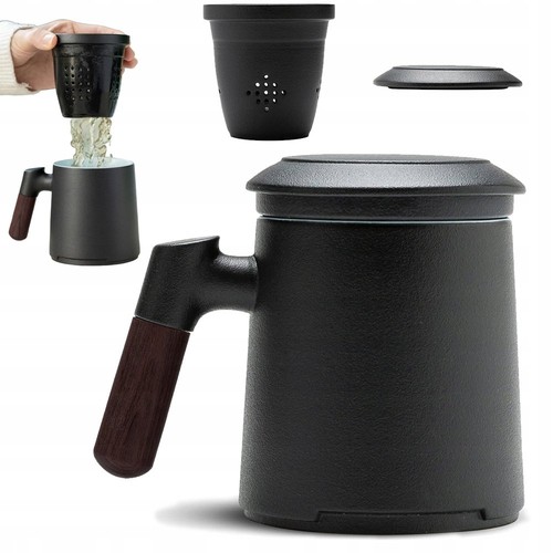 Teetasse mit deckel und sieb - mit,