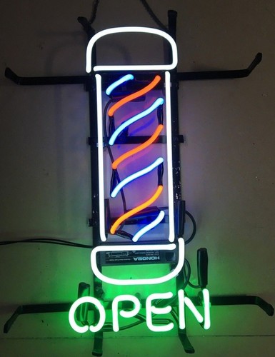 Friseurstange open glas - friseurstange,