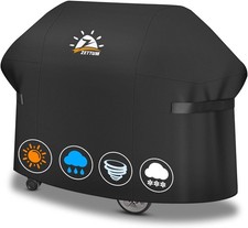 Zettum Grillabdeckung 139 cm wetterfest Heavy Duty PU für Weber Char-Broil