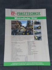 KP Forsttechnik Miniradlader Stier Prospektblatt ( 4103 )