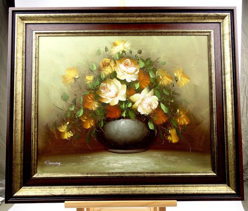 ölgemälde rosen blumen - Ölgemälde,