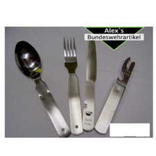 orig TSR Bundeswehr Feld-Essbesteck 4tlg Neu Edelstahl schwere Ausf Besteck