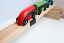 10er Brückenclip für Brio | IKEA Lillabo | Playtive-Holzeisenbahn 10er SET