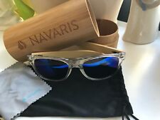 NAVARIS ☀Sonnenbrille ?️ UV400 Damen Herren Holz Brille Bambus Bügeln ÖKO Natur