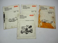 Hako Rasentrac 800E (8118)  mit Anbaugeräten 4x Ersatzteilliste 1977/81