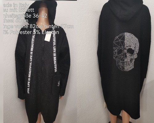 Totenkopf glitzer boucle - glitzer,