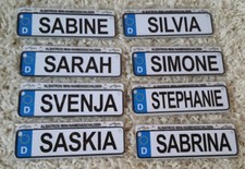 Ein Namensschild aus Blech für Frauen oder Mädchen Buchstabe " S " zur Auswahl