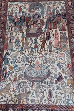 DM. 5841 Kaschmir Bildteppich "König Salomo"