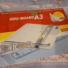 Zeichenbrett, Zeichenplatte A3 mit Schnellzeichendreieck, Aristo Geo AR703