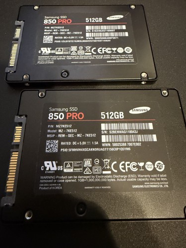 Zwei samsung 850 pro 512gb - samsung,