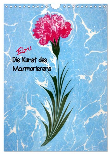 Ebru marmorieren auf wasser - marmorieren,