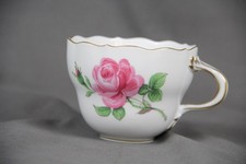 Meissen Porzellan Rote Rose Tasse Kaffeetasse Neuer Ausschnitt Ersatzteil