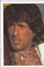 Sylvester Stallone  -  Bravo Autogrammkarte - Rambo - Action Hero