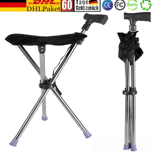 Faltbarer gehstock mit sitz - faltbarer,
