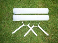 BUDERUS 2 Stück "Abgasrohr Durchmesser 80mm, Länge 450mm" + "Abstandshalter"