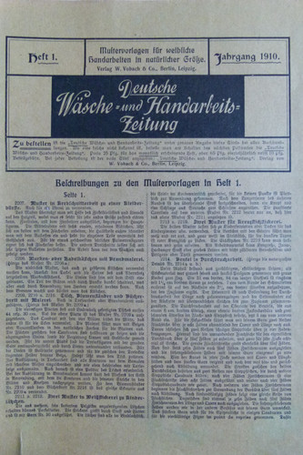 Altes modeheft von - altes,