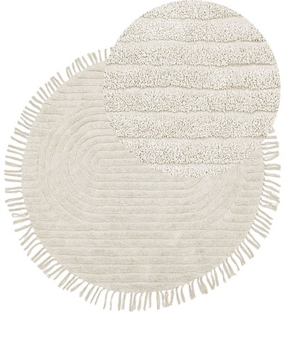 Moderner baumwollteppich beige - baumwollteppich,