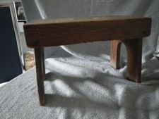 alte Fußbank Hocker Holzschemel Holz Schemel L 38cm  B 22cm  H 26cm  ca.50/60er