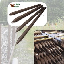 Zaunpfosten Braun Recyclingkunststoff für den Zaunbau Pfahl Zaun Zaunpfahl