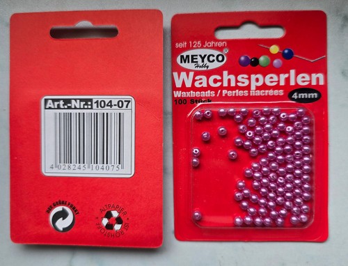 Meyco wachsperlen in pink - meyco,